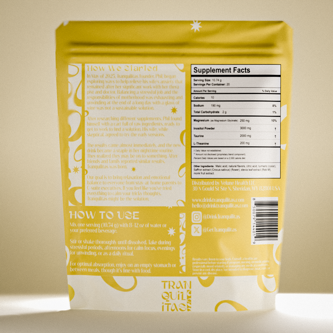 Tranquilitas™ | Zero-Sugar Calm Support Drink Mix